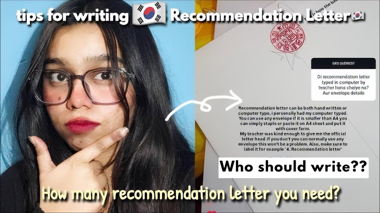 How to write a Recommendation Letter for Koren University | Must known tips for  LETTER🇰🇷🎓