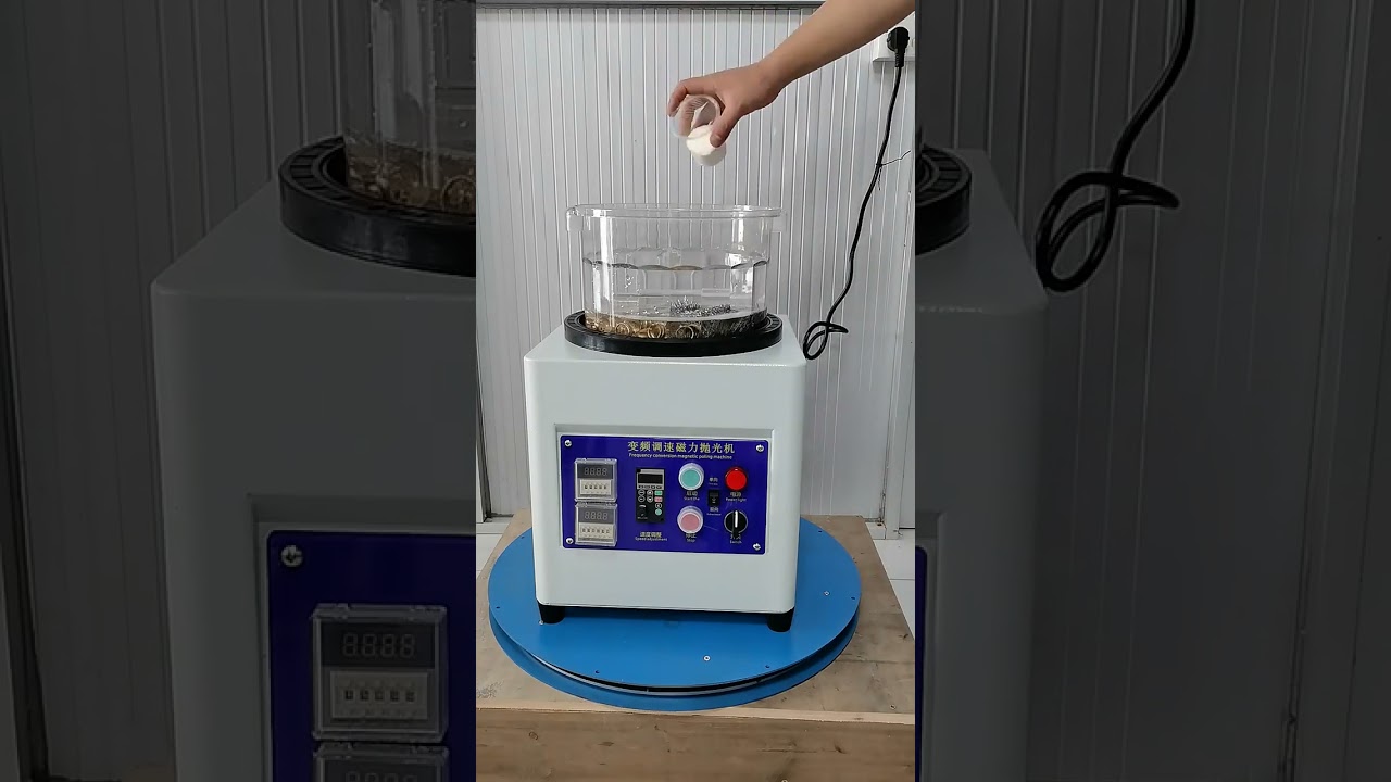 Frequency conversion magnetic polishing machine show
