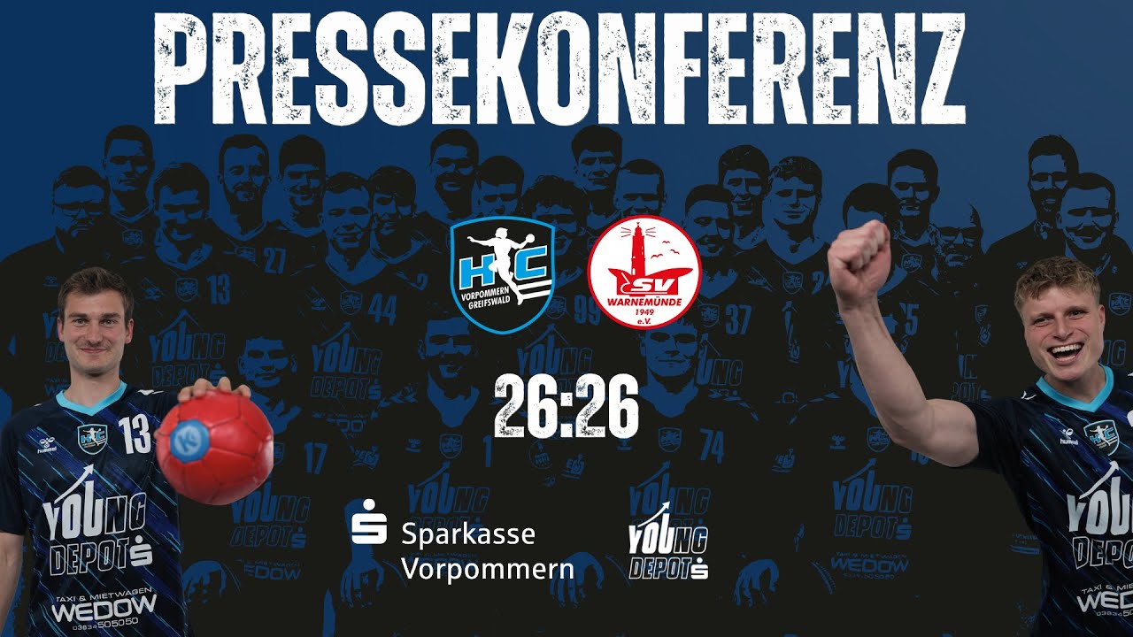 Pressekonferenz 11.Spieltag Regionalliga: HC Vorpommern-Greifswald gg. SV Warnemünde (26:26)
