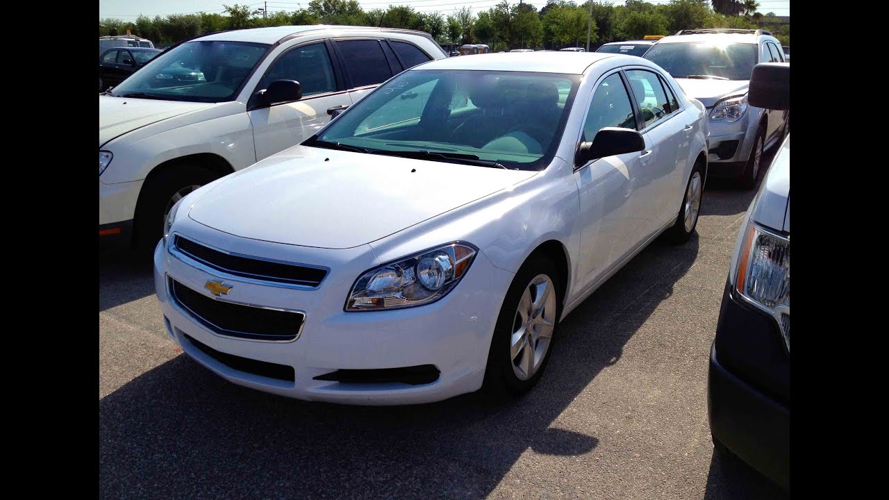 2012 Chevrolet Malibu LS Start Up, Quick Tour, & Rev With Exhaust View - 13K