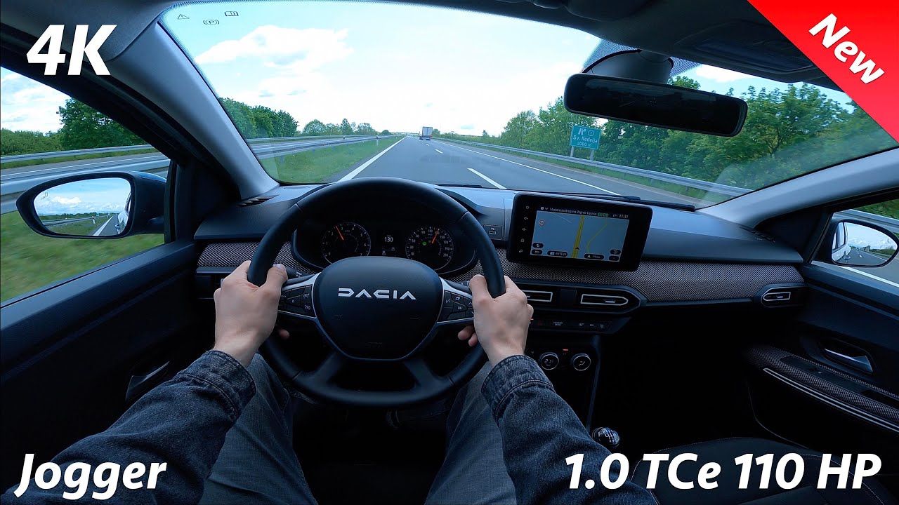 Dacia Jogger 2023 — тест-драйв от первого лица в 4K (1.0 TCe — 110 л.с., 6-ступенчатая механика)