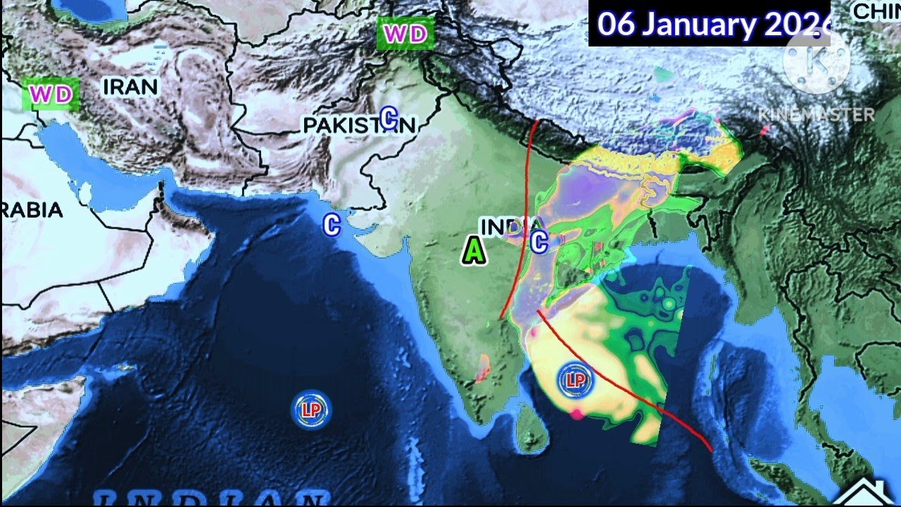NEXT 25 Days Weather System Map Forec&agrave;st South Asia/20 December 2025 January 2026 Update. 
