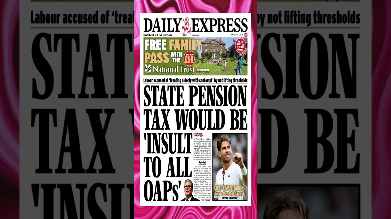 State pension tax would be 'Insult to all OAPs'