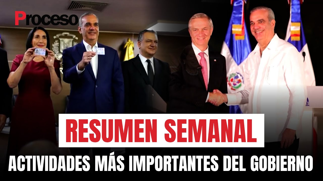 Resumen semanal de las actividades más importantes del Gobierno con Félix Reyna