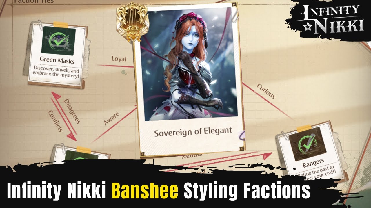 Infinity Nikki Styling Factions Breezy Meadow Banshee Sovereign of Elegant