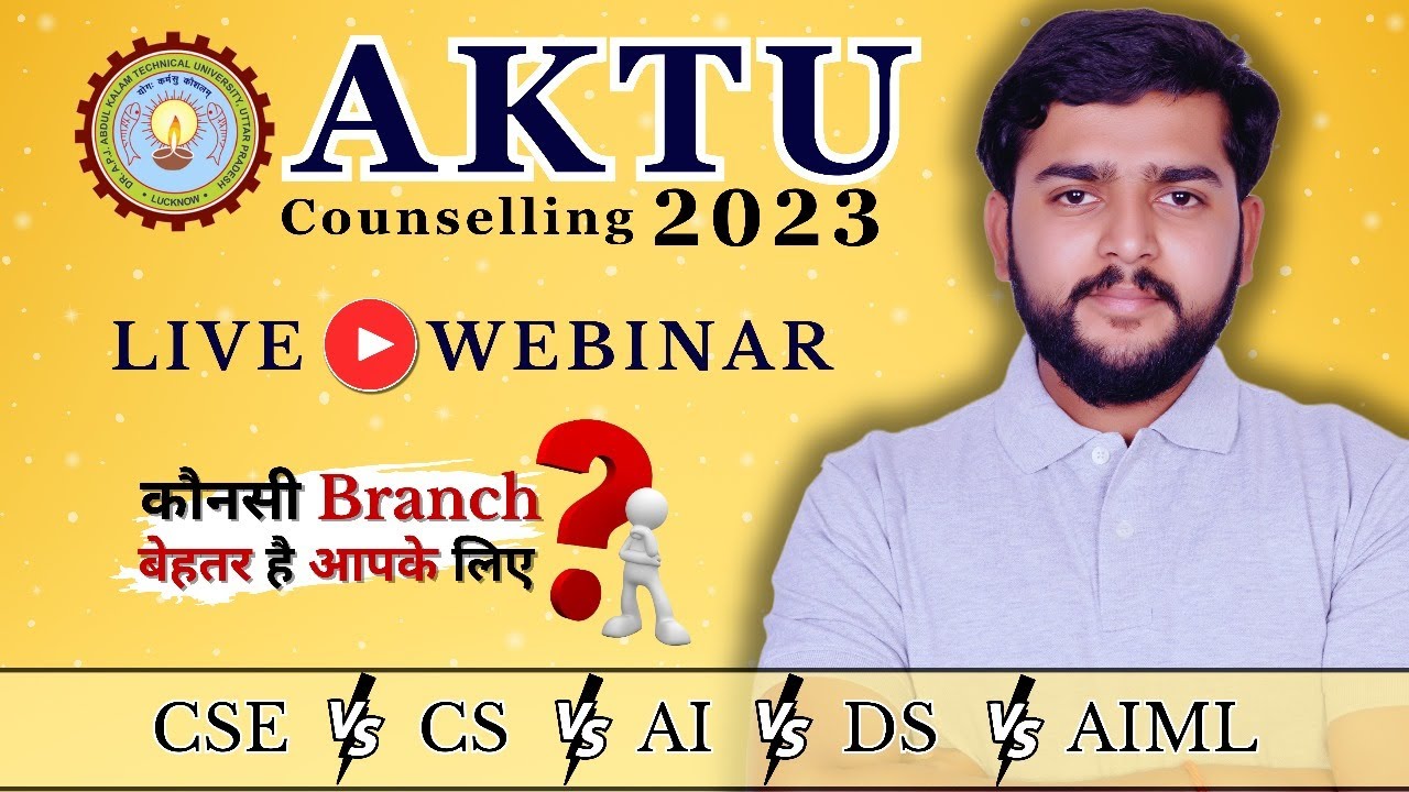AKTU Counselling 2023 | Urgent update | Best branch for engineering |  NO  future in AI ?