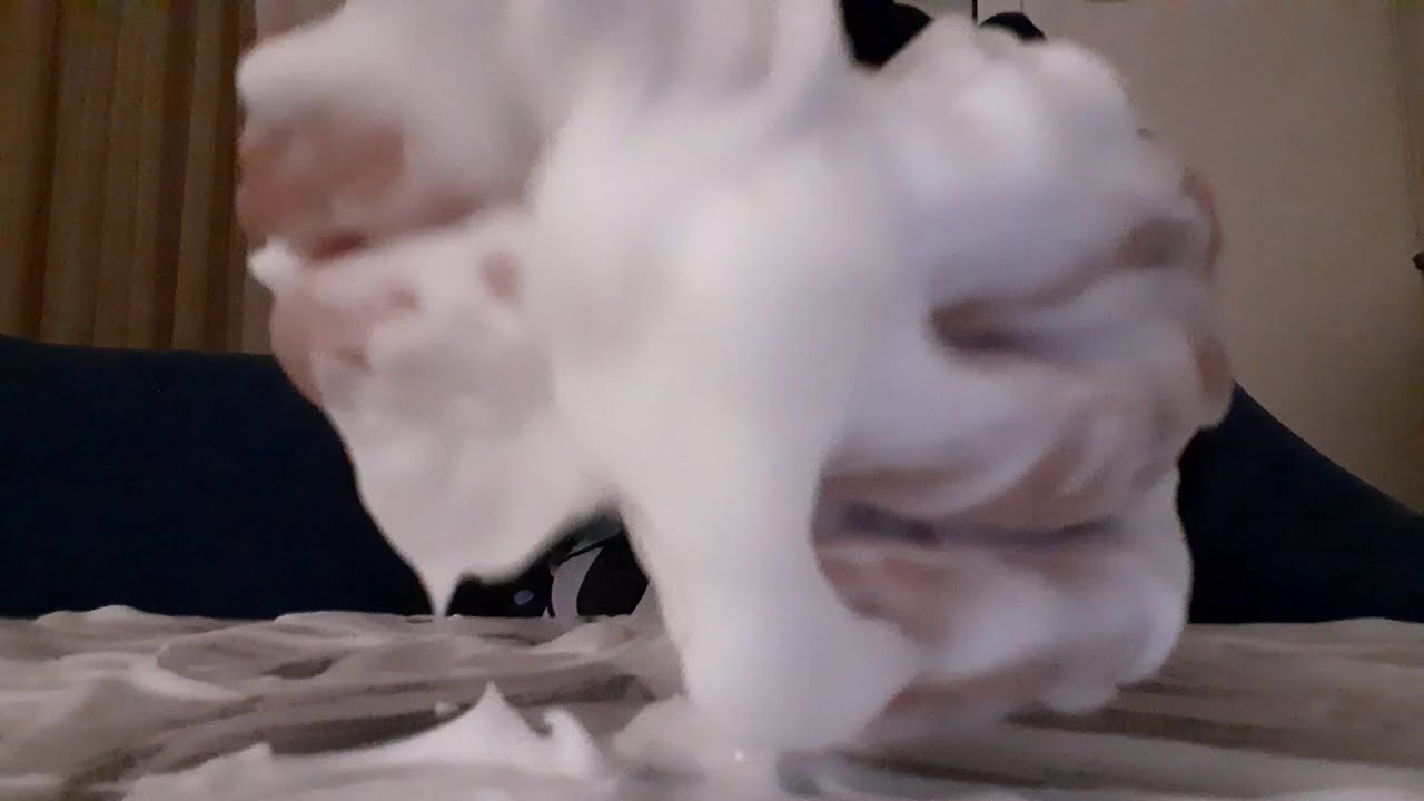 Asmr soap foam for your relaxation 💜🌙