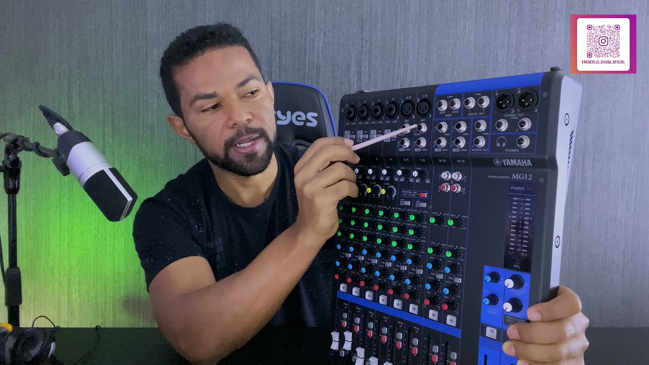 MESA YAMAHA MG 12 SEM EFEITOS // ELA REALMENTE TEM 12 CANAIS?