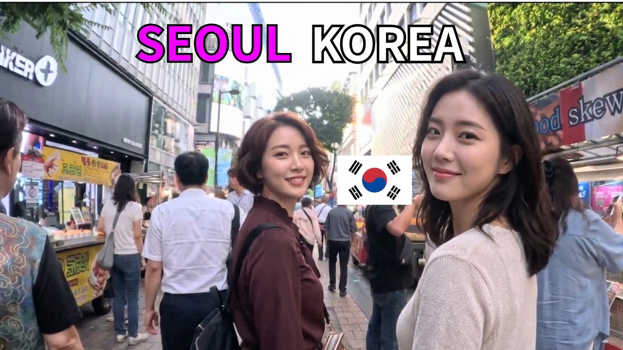 26[4K] Seoul Korea Travel:  Myeongdong WALK: Seoul Korea Walking Tour #streetfood #Myeongdong