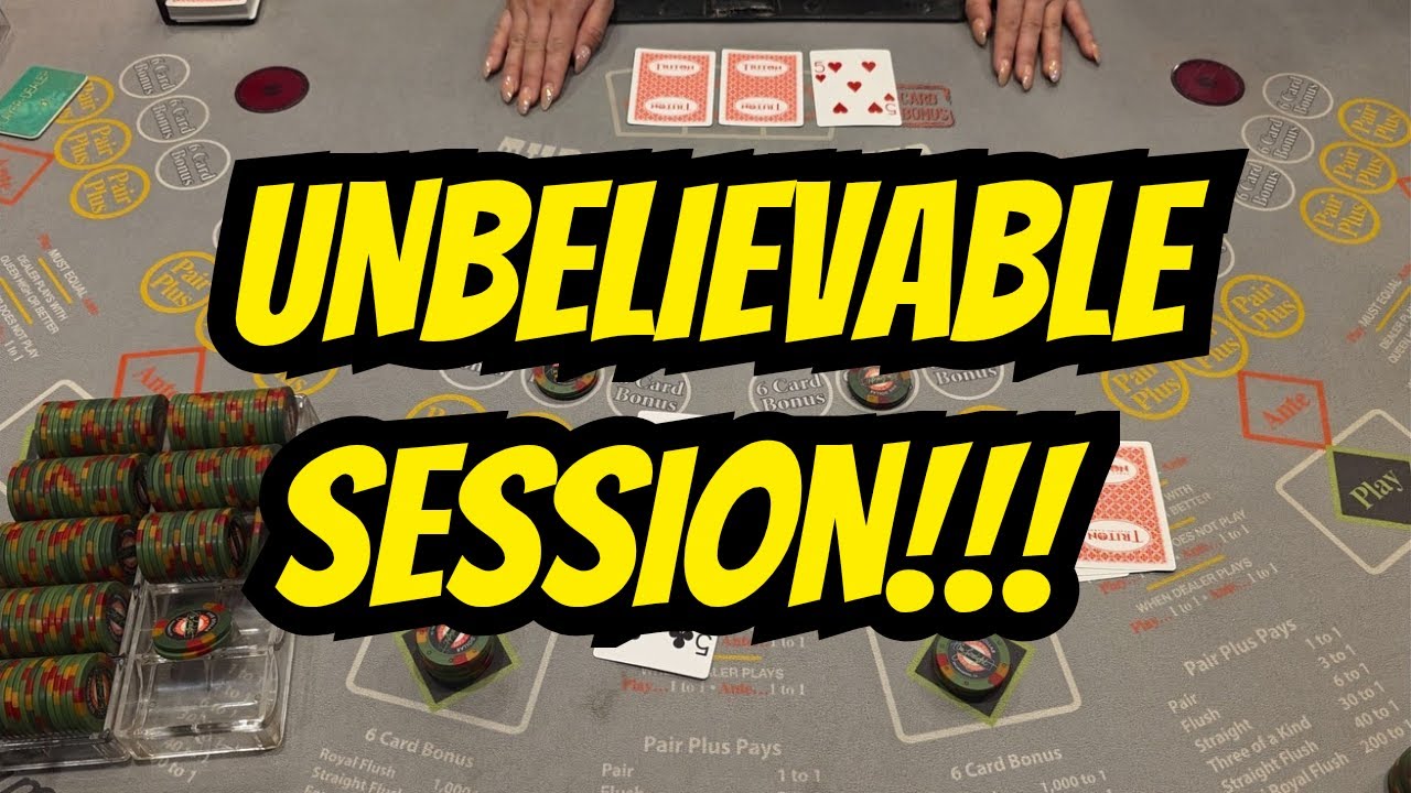 Unbelievable 3 Card Poker Session
