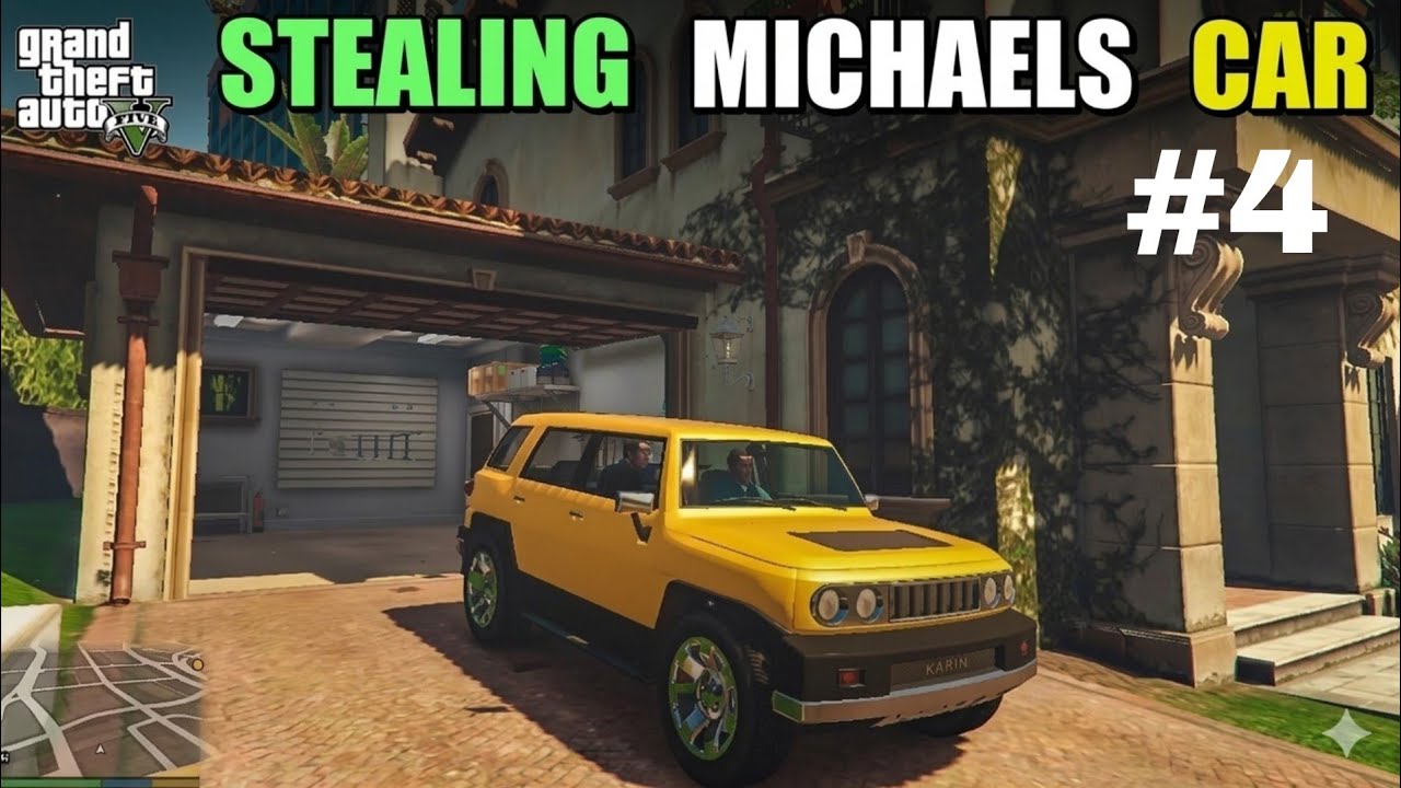  Franklin Ne Michael Ki Yellow Car Chura Li! 😱 GTA V #4 