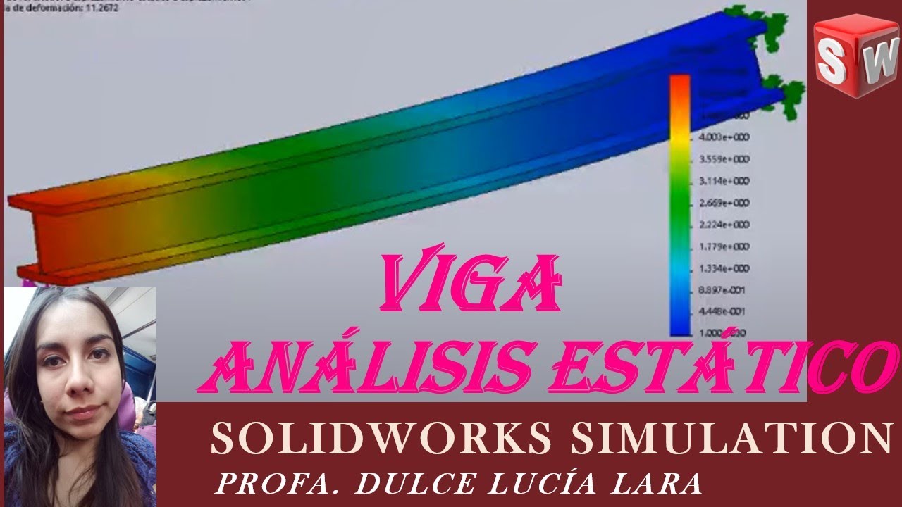 Análisis estático de una viga con Solidworks Simulation