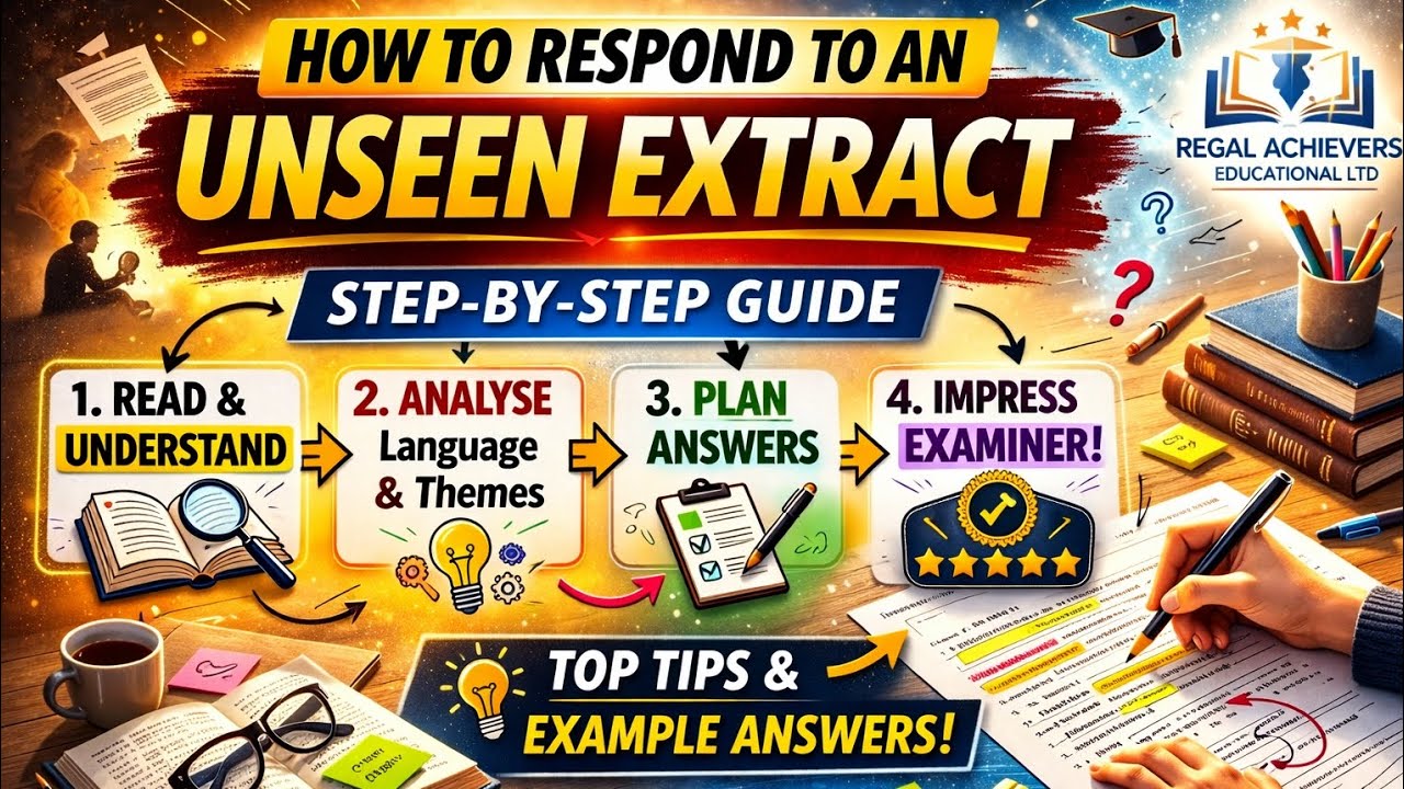 HOW TO RESPOND TO AN UNSEEN EXTRACT. EXAM TIPS