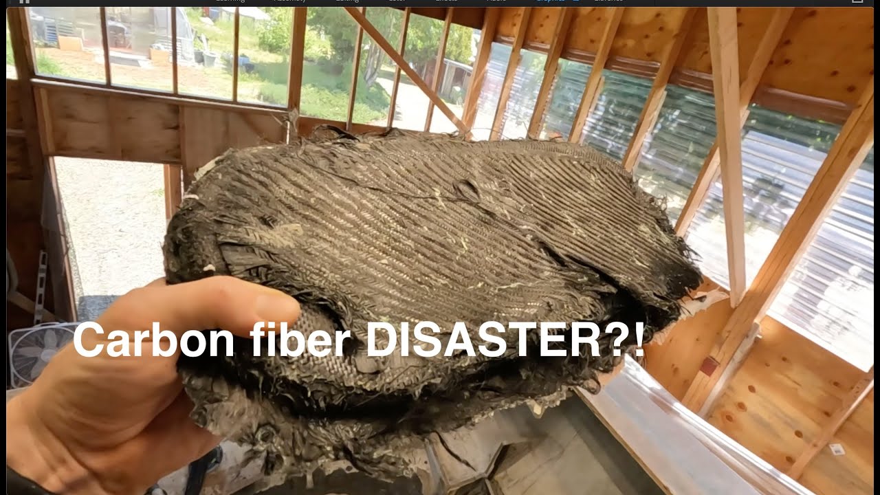Filling the rudder hole & first carbon fiber molds