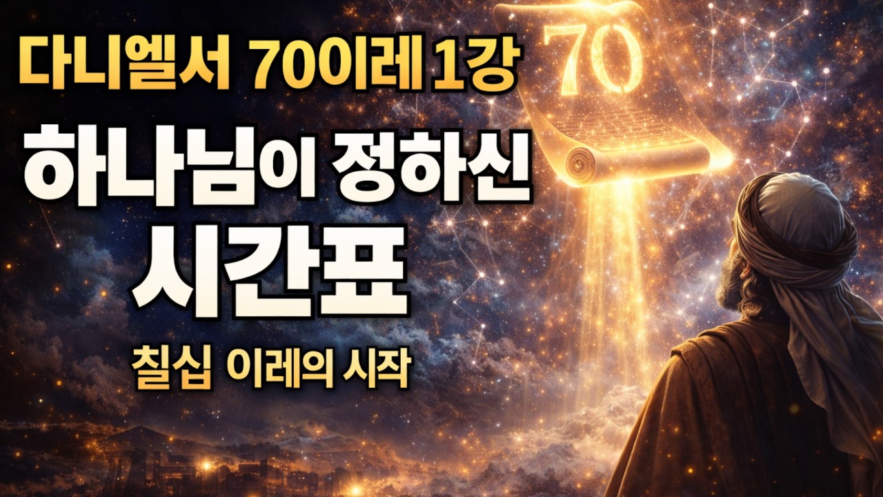 다니엘서 70 이레 1강 l 하나님이 정하신 시간표, 칠십 이레의 시작