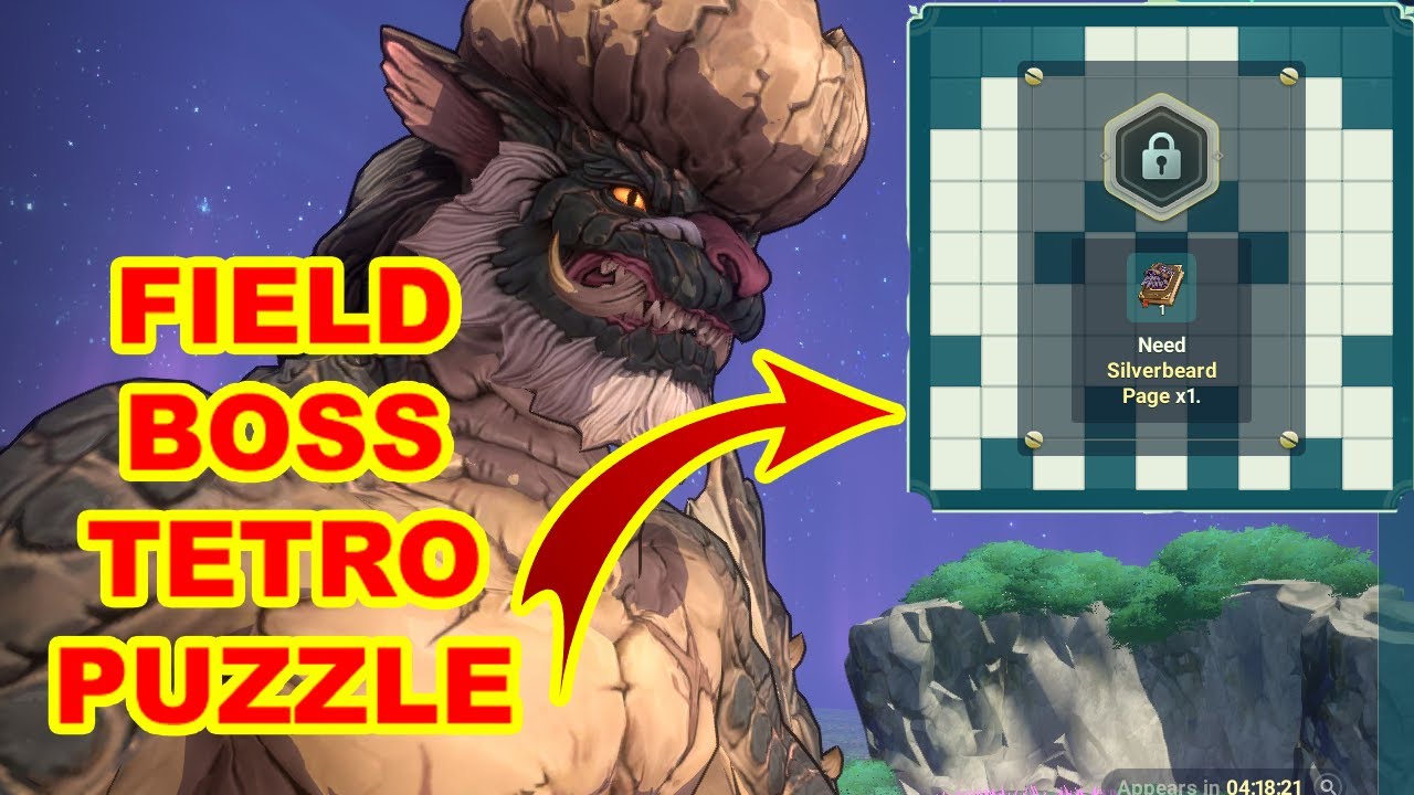 Field Boss Tetro Puzzles - VULCAN and SILVERBEARD New Season Ni No Kuni Cross Worlds