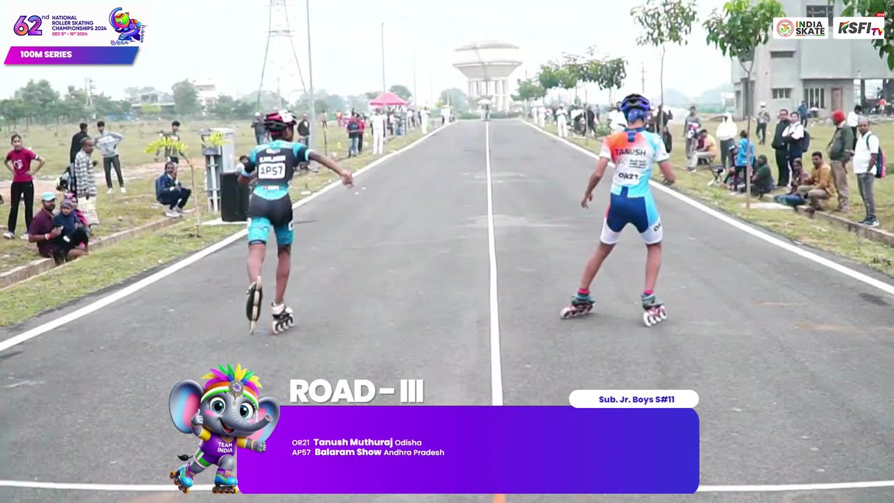 100M - SPEED SKATING - 62ND NATIONAL ROLLER SKATING CHAMPIONSHIP 2024  - MYSURU