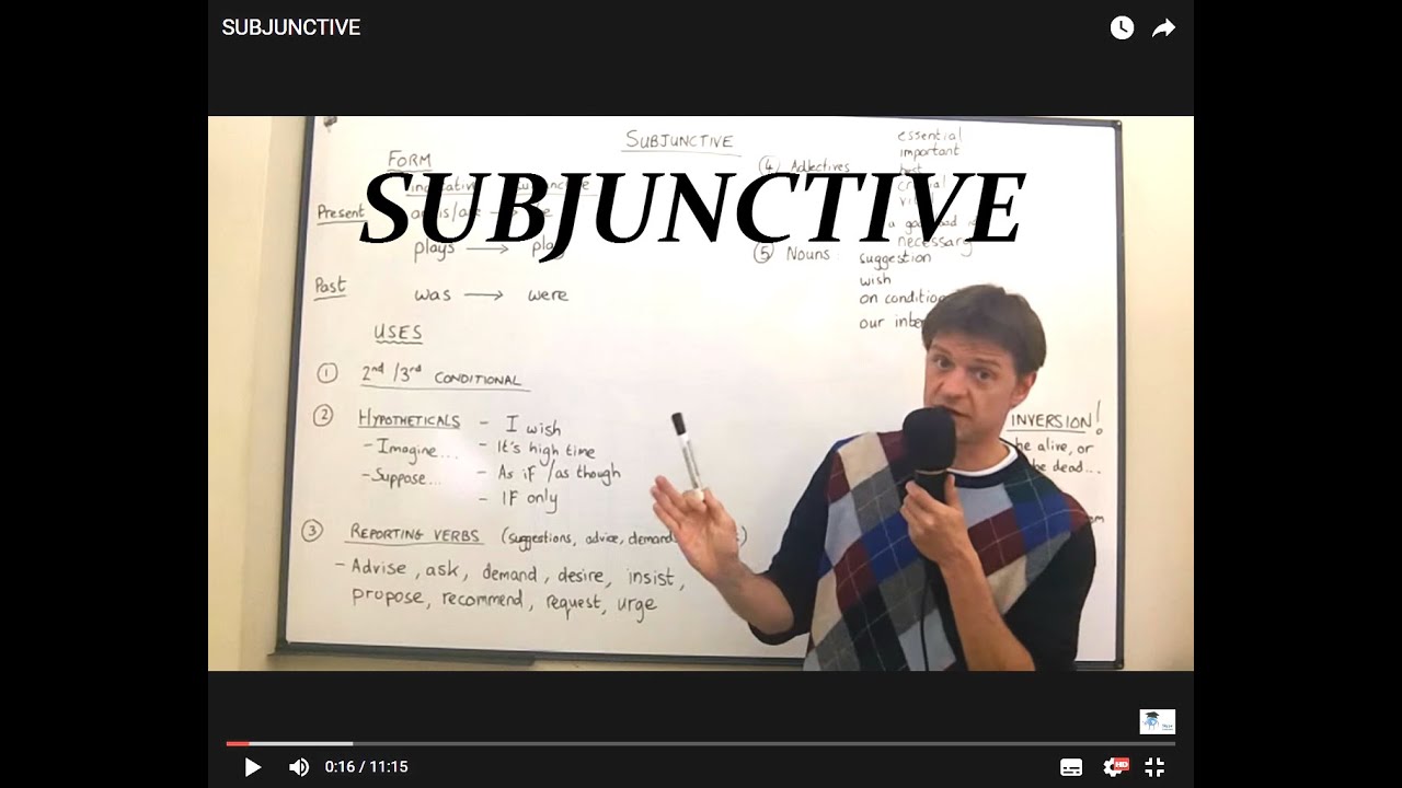 SUBJUNCTIVE