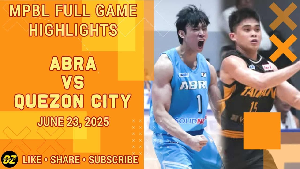 MPBL FULL GAME HIGHLIGHTS: ABRA VS QUEZON CITY (JUNE 23, 2025)