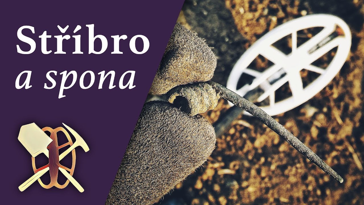 Pružina ze spony a stříbrňák s detektorem kovů
