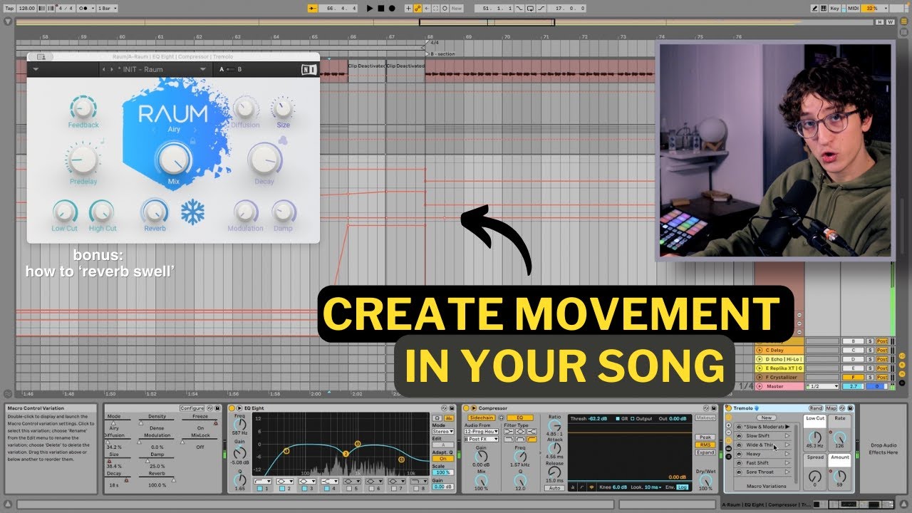 you can arrange an EDM song by simply muting things