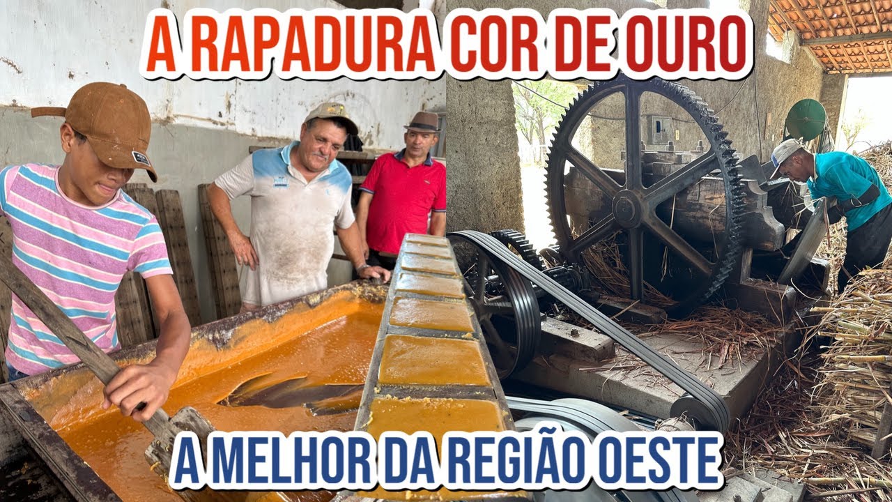 A RAPADURA COR DE OURO, UMA DAS MELHORES DA REGIÃO OESTE DO RN, MARCELINO VIEIRA.
