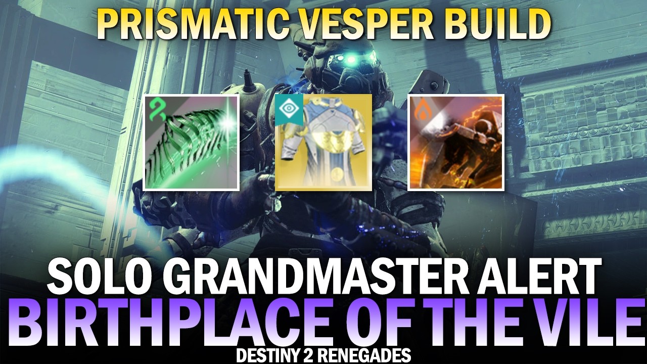 Solo Grandmaster Alert Birthplace of the Vile - Prismatic Vesper Warlock [Destiny 2 Renegades]
