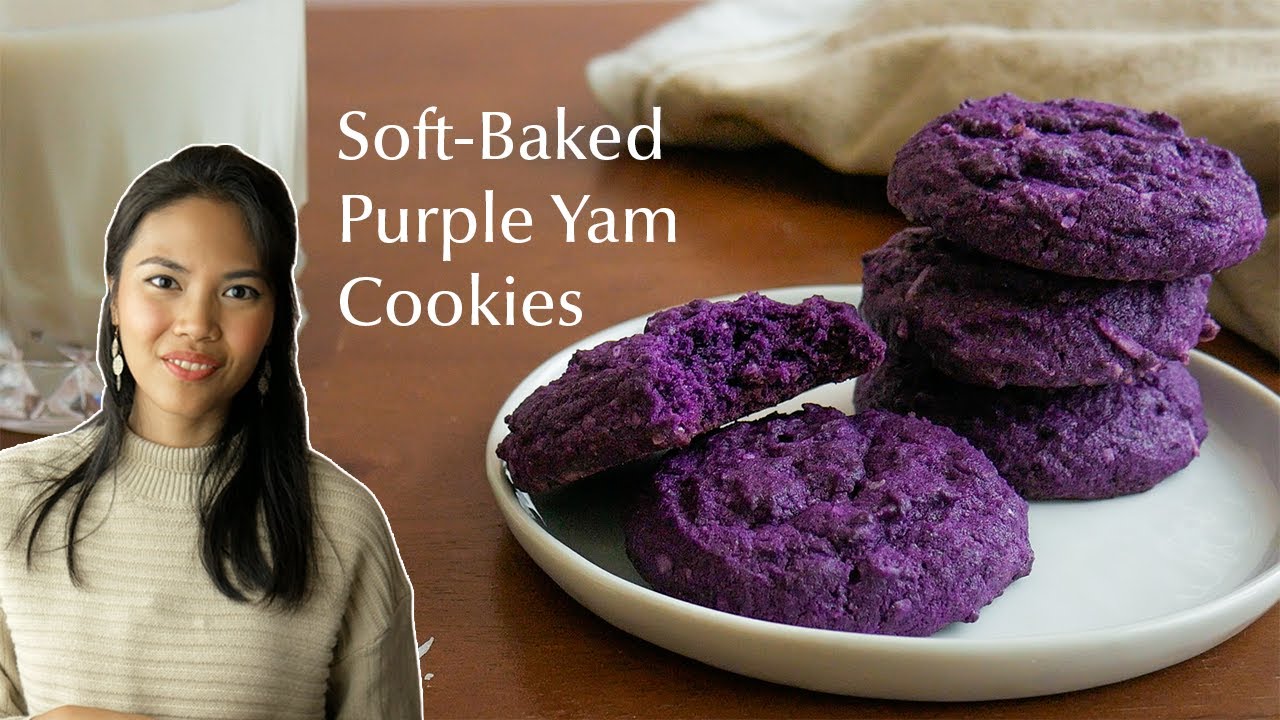BEST Ube Cookies Recipe | Soft Baked With Coconut and Without Ube Jam!