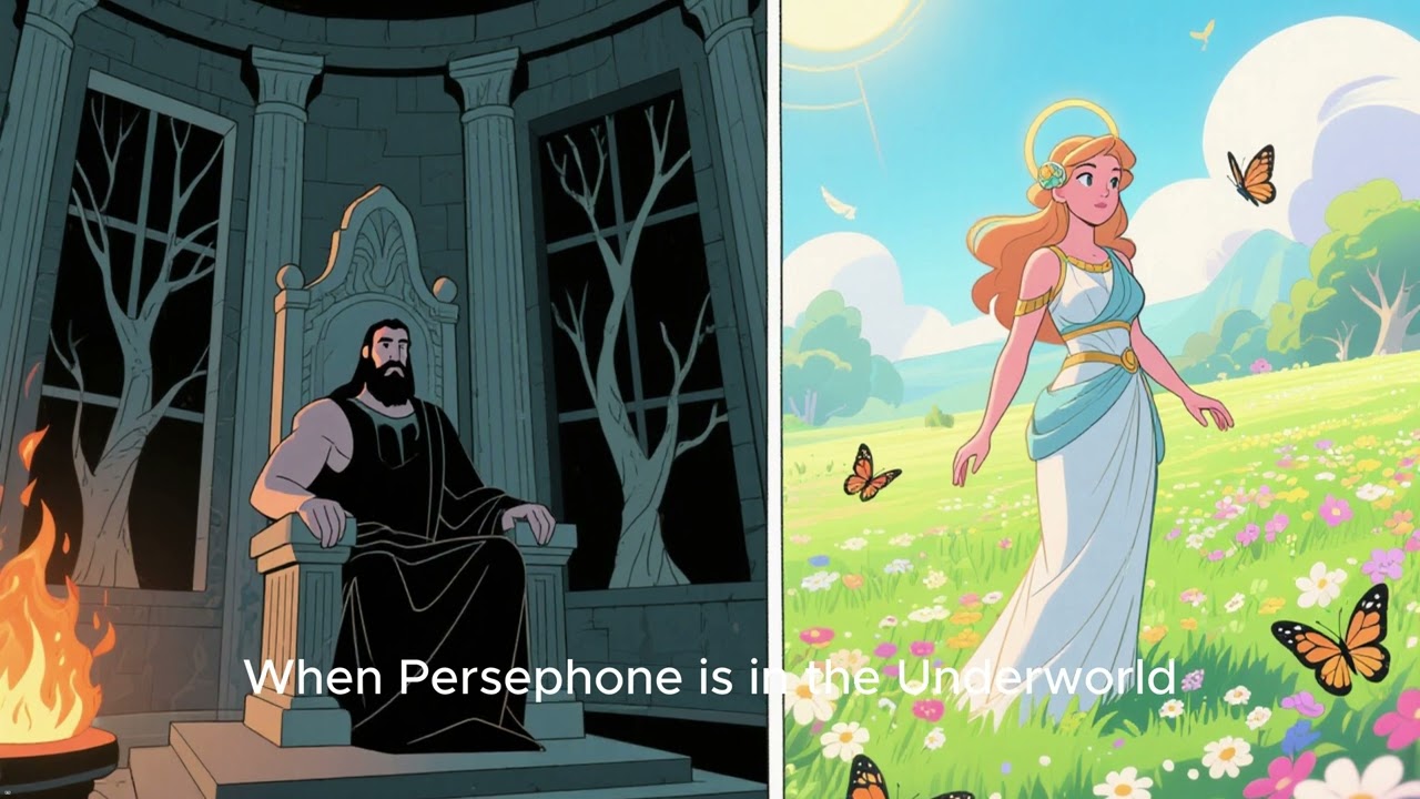 The Magical Tale of Persephone and the Seasons 🏺 Illustrated Greek Mythology for Kids