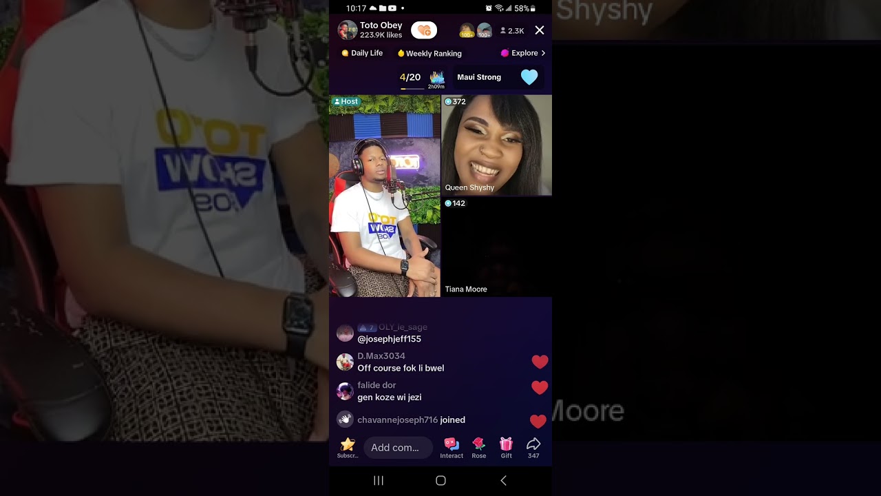 😋 2 fanm tou renmen nan yon live , anpil detay pawol yo tou real San rabè😋😋😋