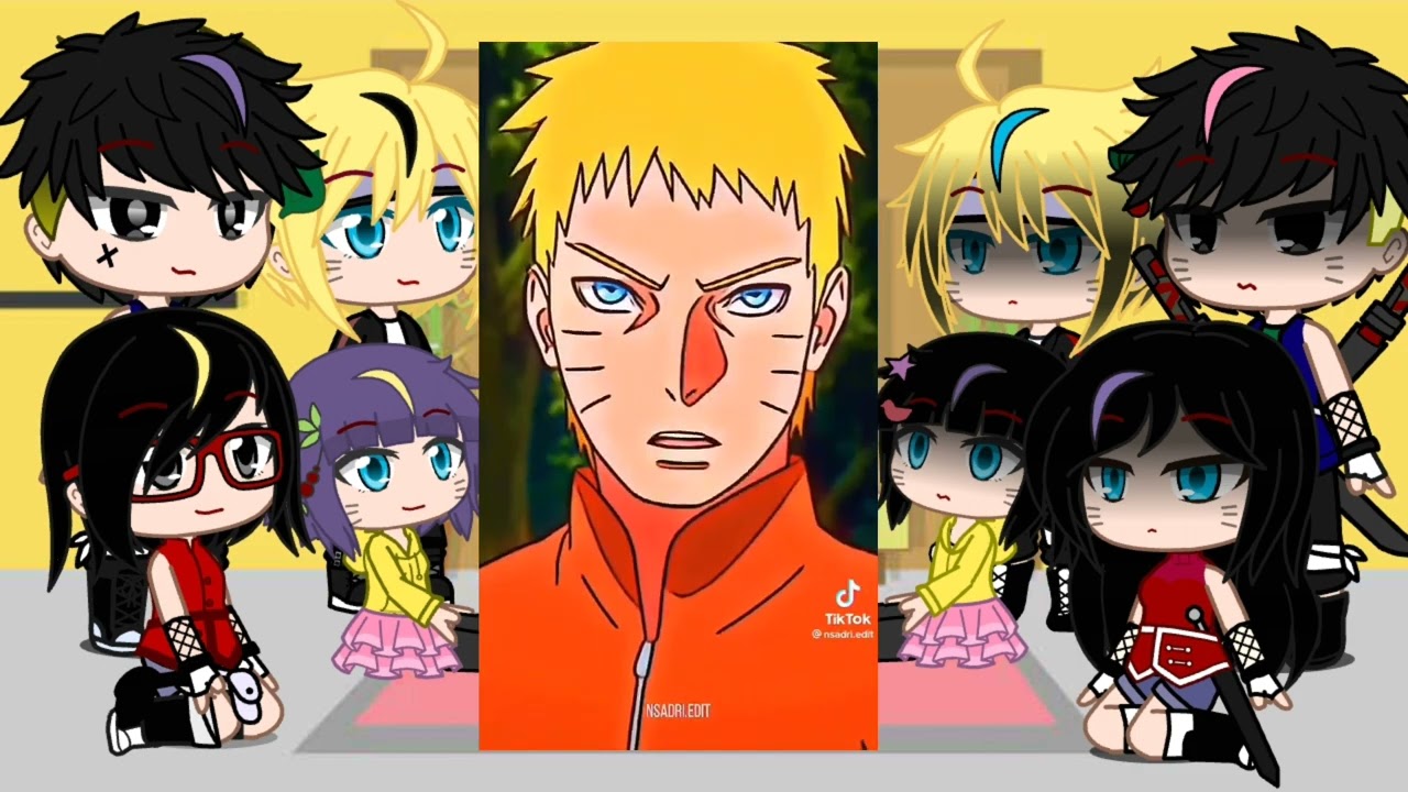 Boruto Original y los Hermanos Uzumaki Uchiha 《Reaccionan a sus padres y a sus familias》 NARUSASU 🧡💙