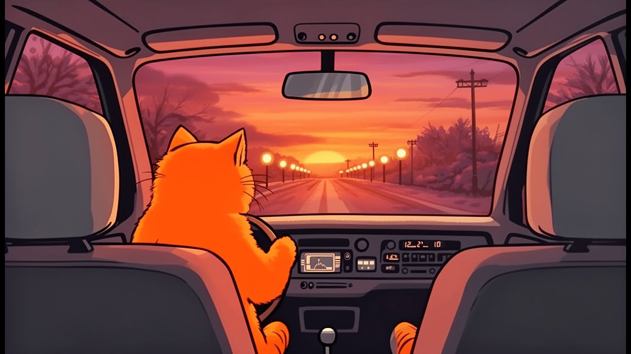 Lo-Fi Ambient Music – Day to Night Drive (2 Hours)