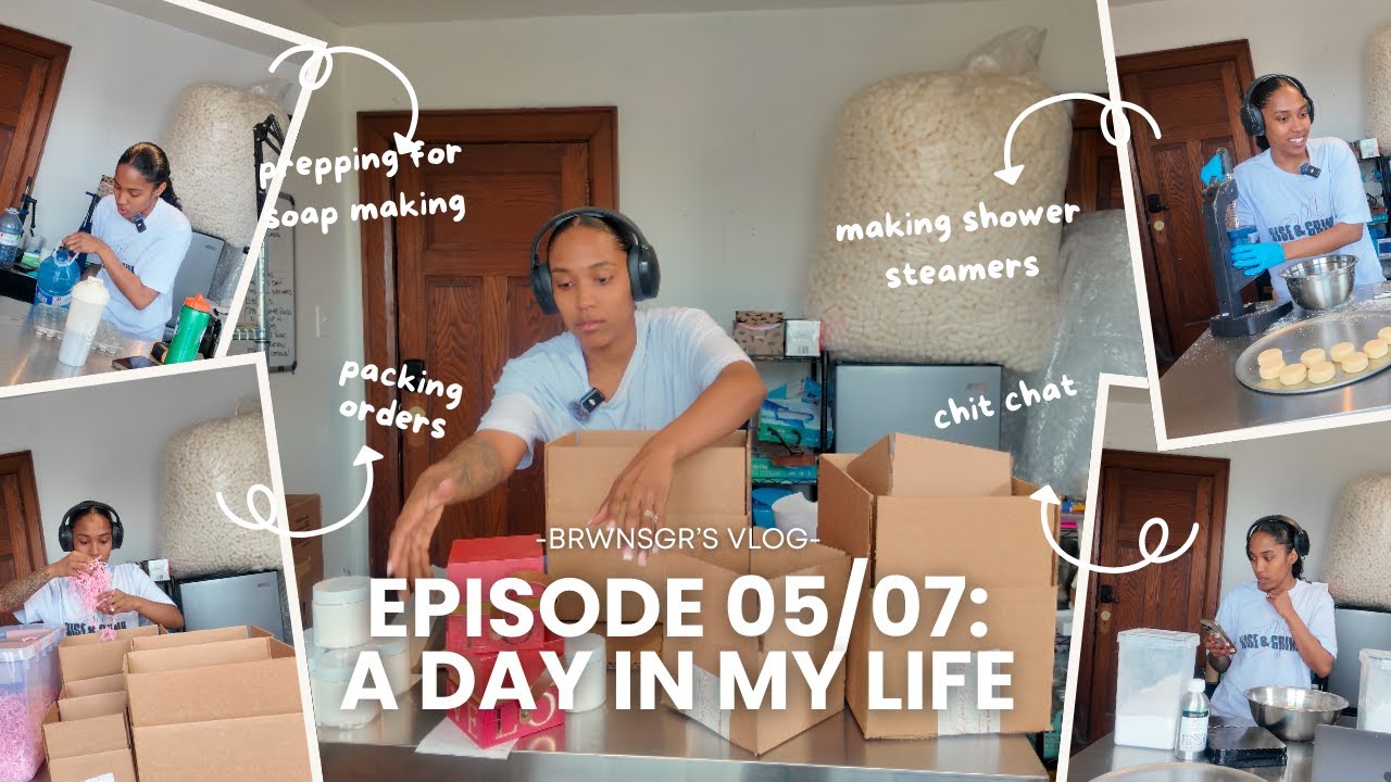SPEND SOME TIME WITH ME! - Packing orders & Making shower steamers! 🧼