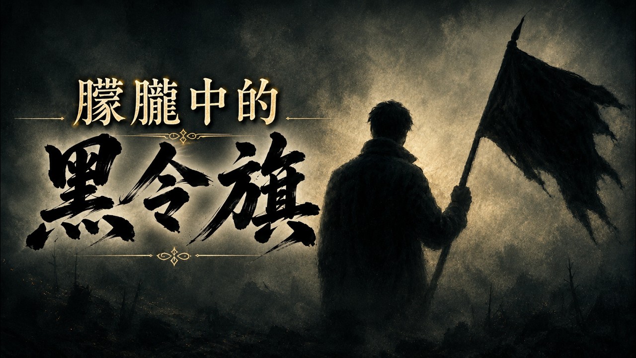 《朦朧中的黑令旗》我拿起黑令旗，不為報仇，只為讓真相重見天光。#致敬于朦朧 #正義與救贖