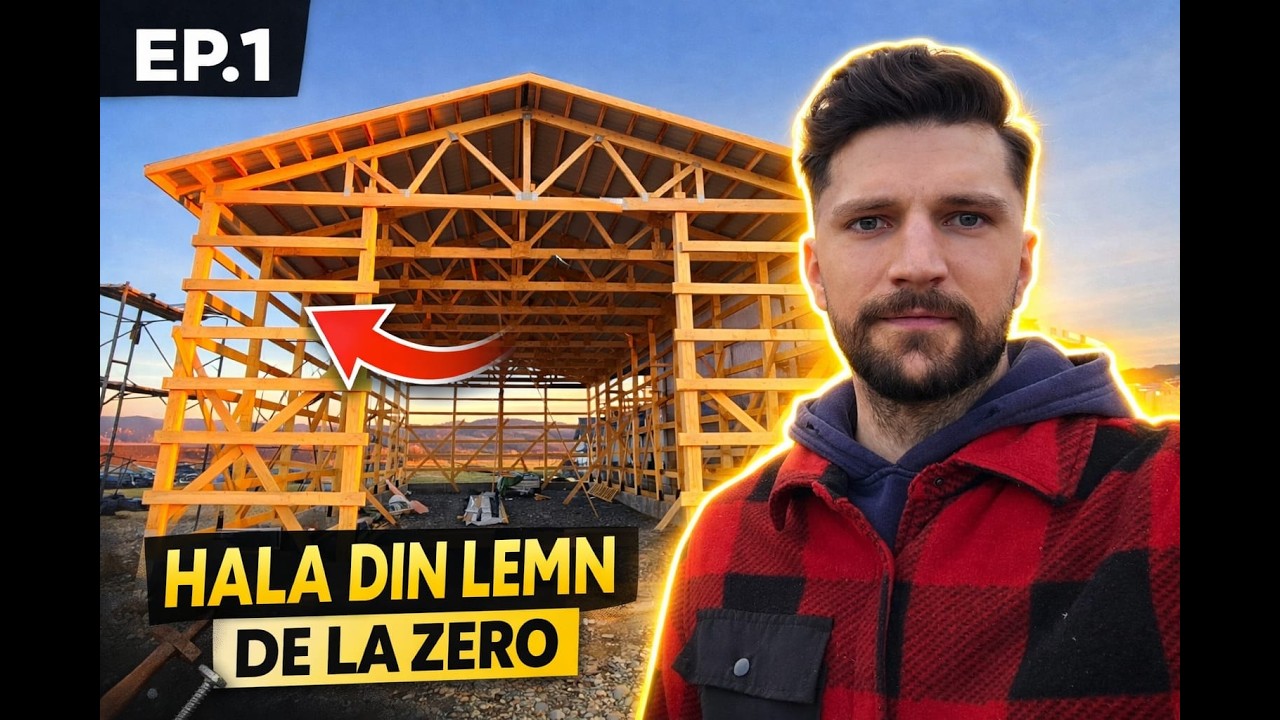 Imi construiesc propria hala din lemn de la zero | Ep1