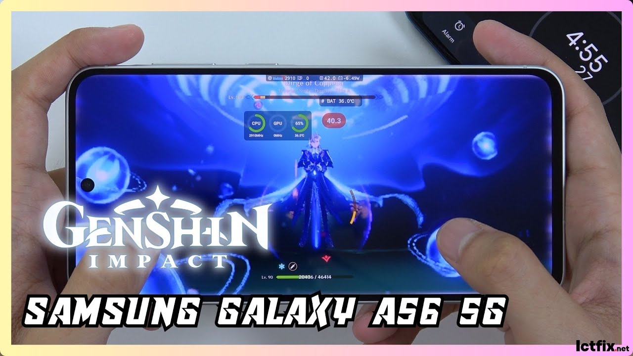 SAMSUNG GALAXY A56 5G Genshin Impact Gaming Test | Exynos 1580 | 120Hz Display