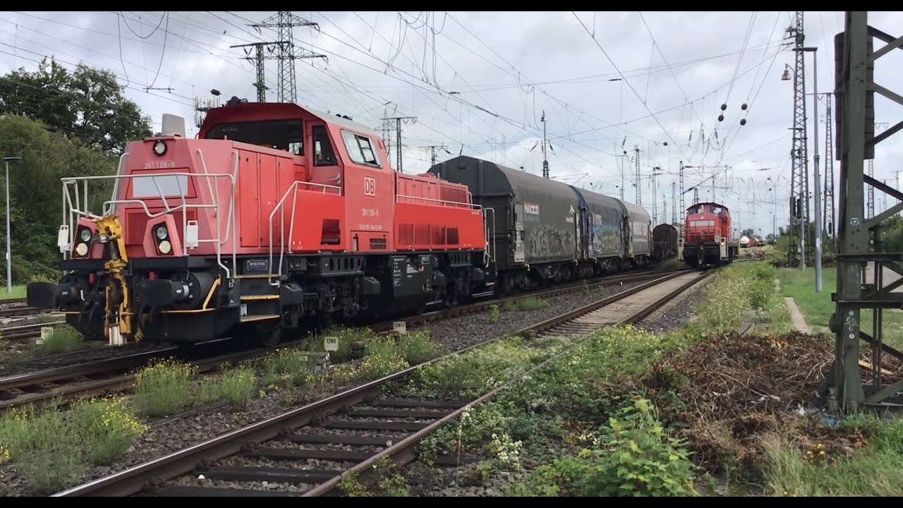 Nice 👍 Mixed Freight Train with DB Cargo Voith Gravita Diesel Locomotive 🚂 at Cologne Gremberg🇩🇪😎❤️👍