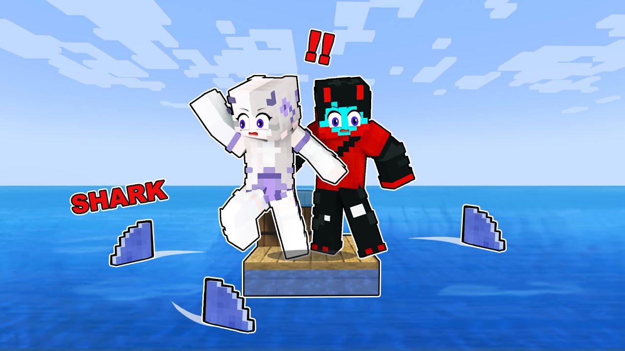 We're STUCK On A RAFT in Minecraft!