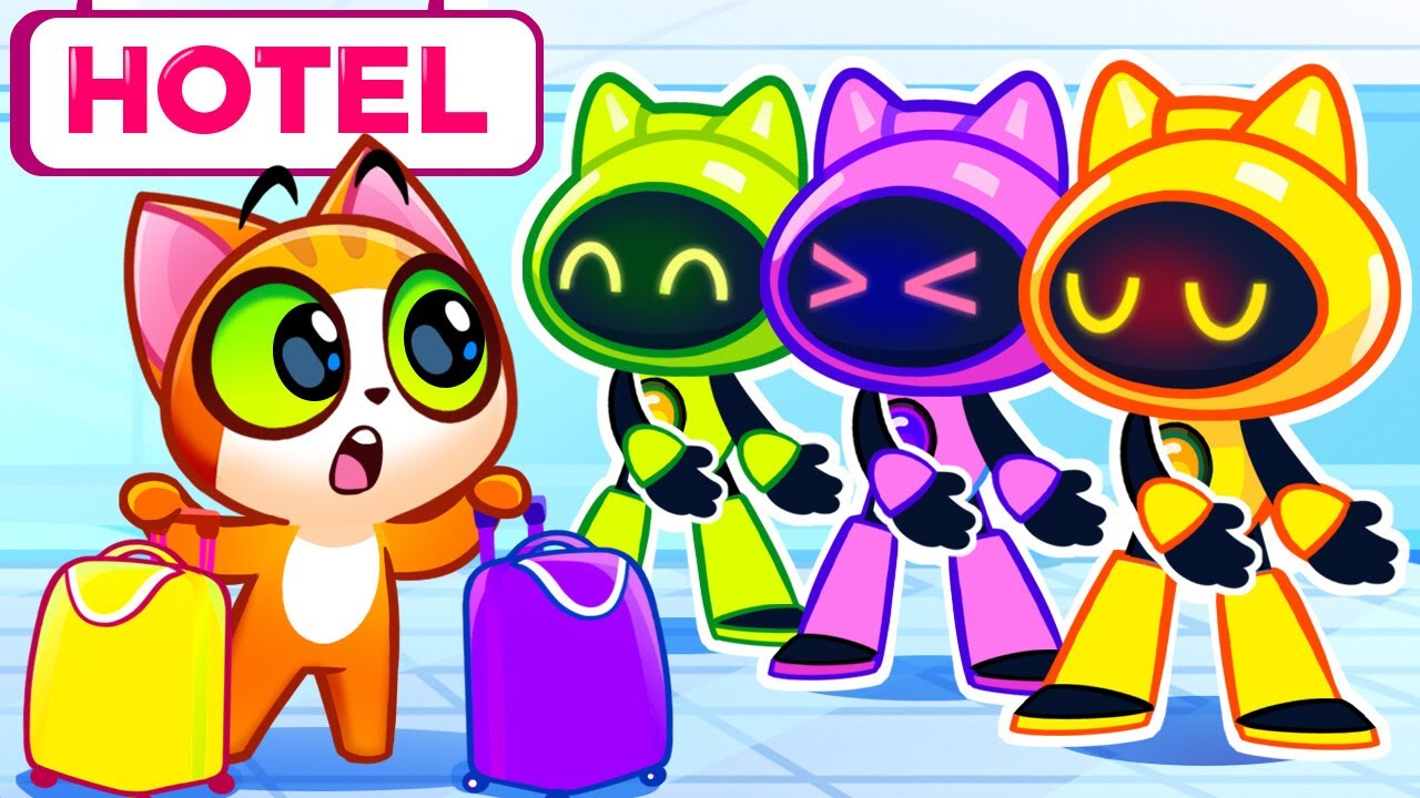 Hotel Adventure | Robot Hotel | Family Vacation for Kids | Educational Stories by Purr-Purr Tails
