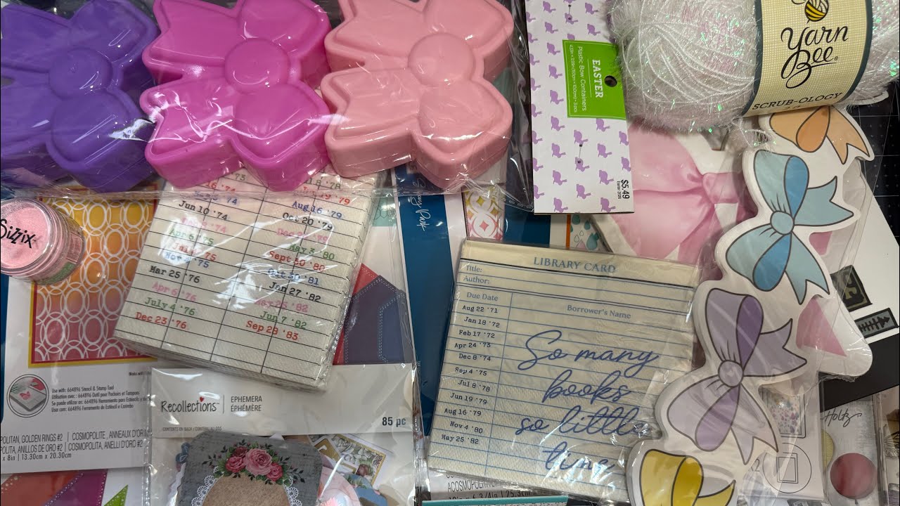 Collective haul Hobby Lobby, Michaels & Sizzix 
