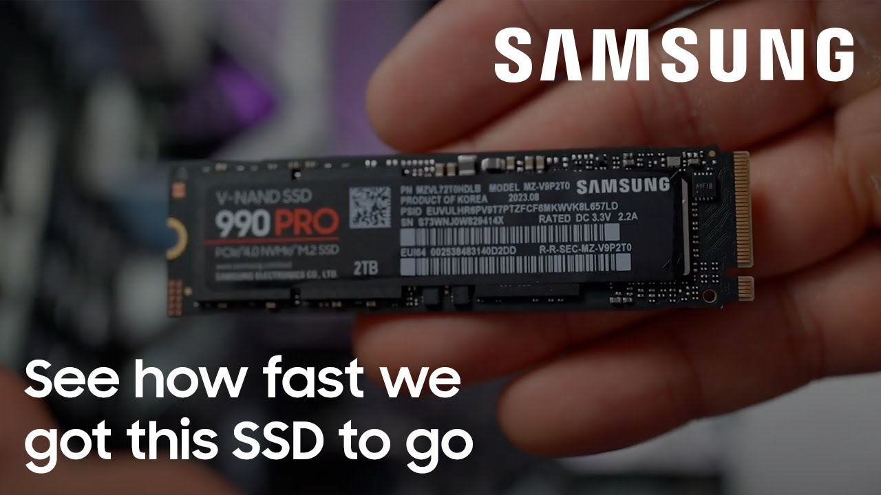 See how fast we got this SSD to go | Samsung