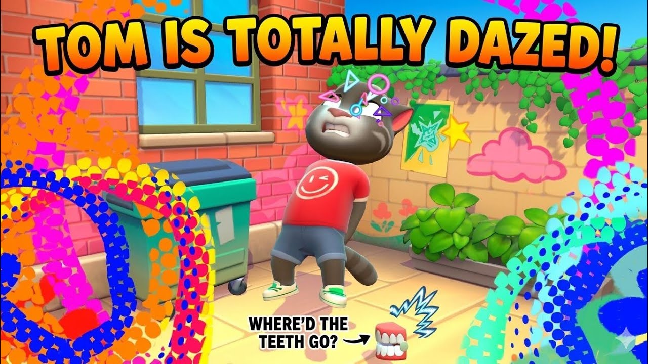 Talking Tom cat totally dazed cómedy video #Tom #cat