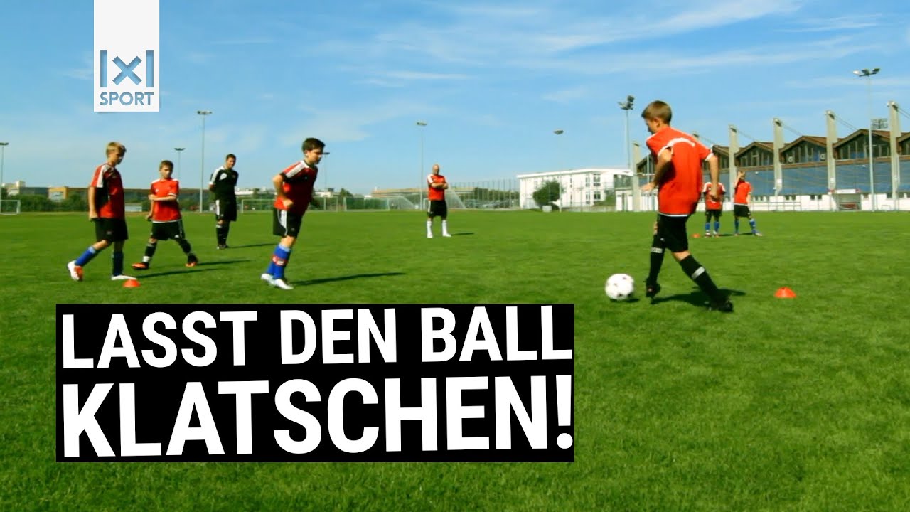 Die Fu&szlig;ball&uuml;bung Passtrapez ⚽ 🏃 // Passspiel im D- und C-Jugendtraining