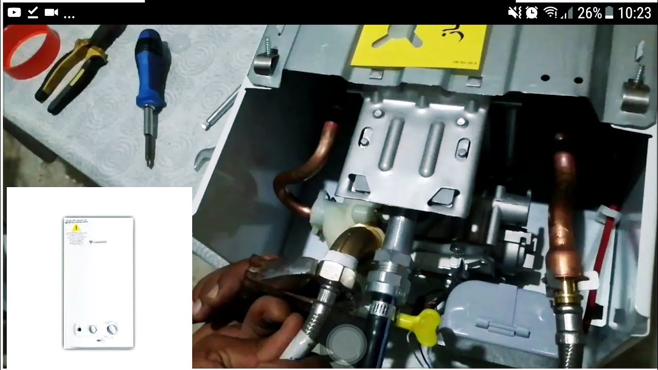 Installation chauffe eau gaz