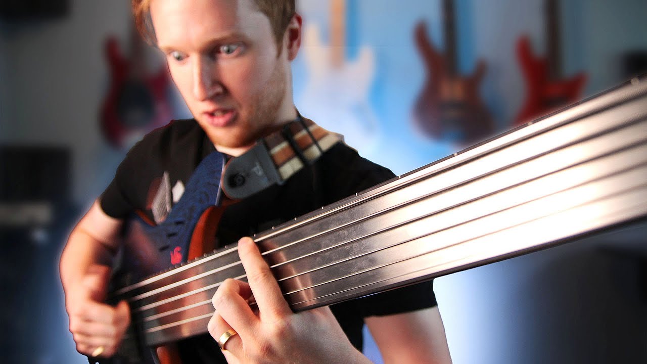 Playing metal on a METAL fretless bass sounds MEGA HEAVY