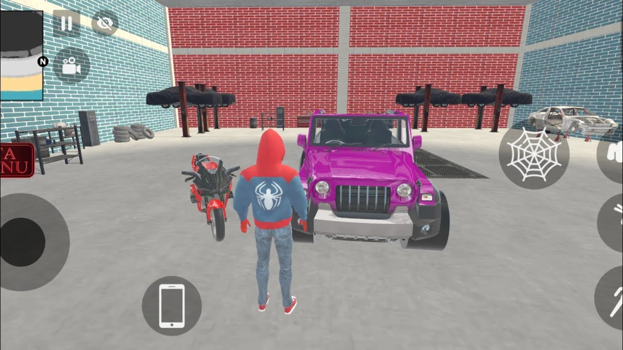 Ajj Mera thar or mera bike modify kiya 😱🎮 3D video game 🎮#gaming #mrasgaming 