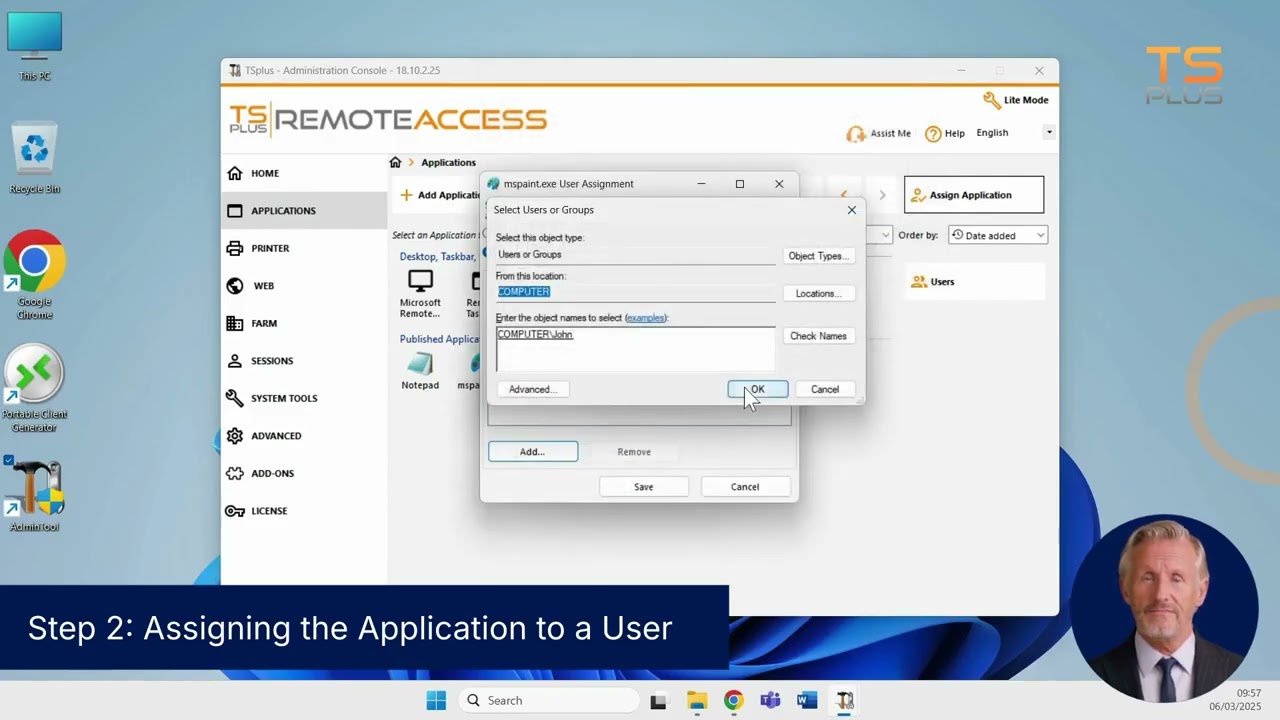 Asignaci&oacute;n de aplicaciones a usuarios con TSplus Remote Access &ndash; Tutorial detallado paso a paso