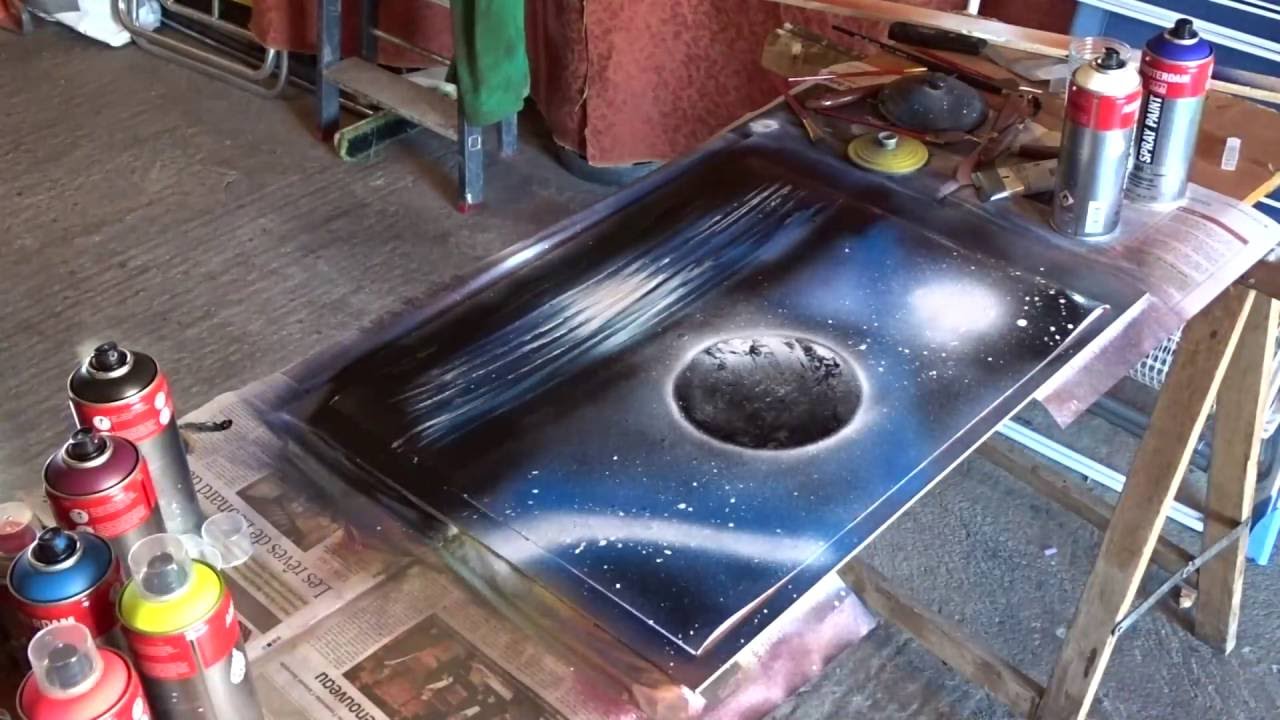 Spray, Bomb Paint, la lune, moon