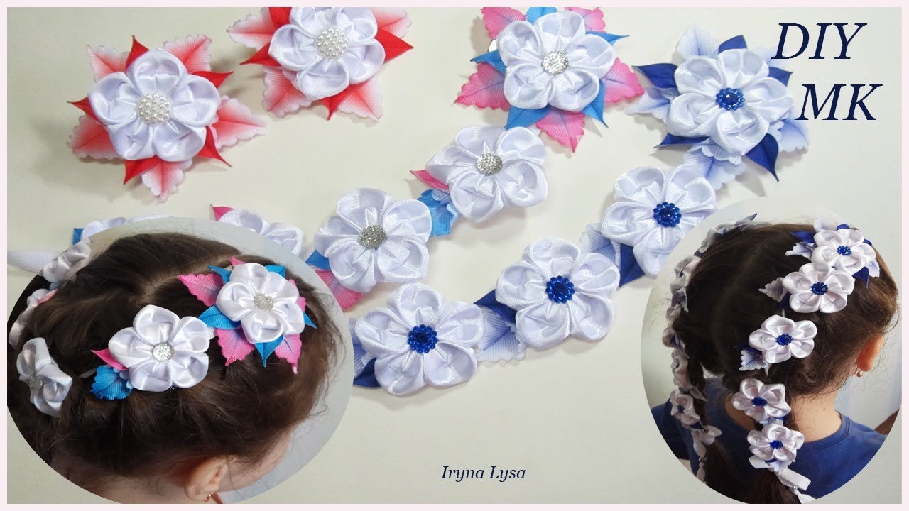 DIY Hair Accessory, Kanzashi Ribbon Braid