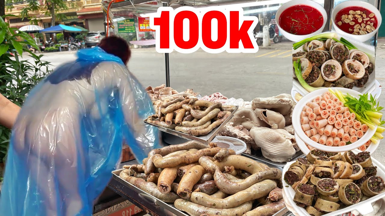 Chị Gái Bán LÒNG DỒI KHẤU ĐUÔI - Món Ăn No Căng Chỉ 100k